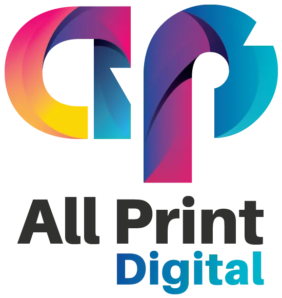 a logo with colorful letters